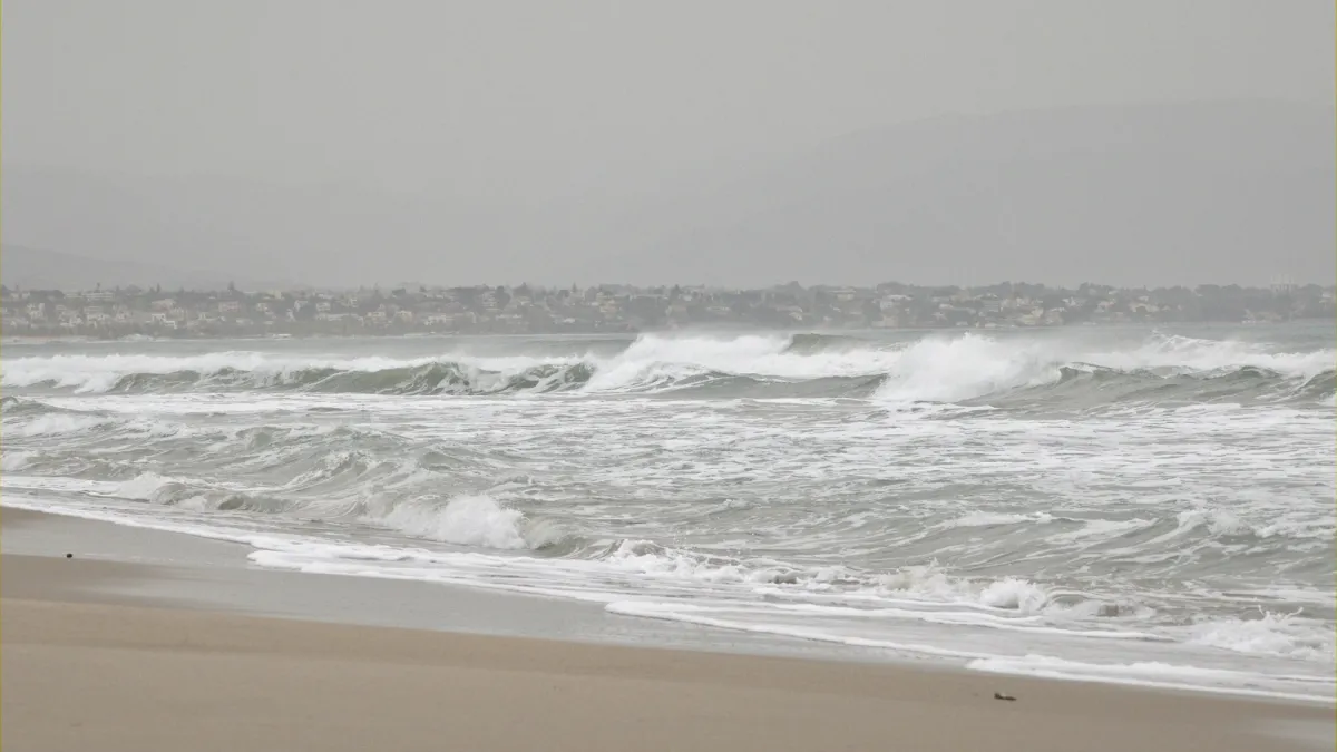 Gulf of Cagliari panorama with beaches and clear water, the sheltered water the Cagliari rental contracts keep you near